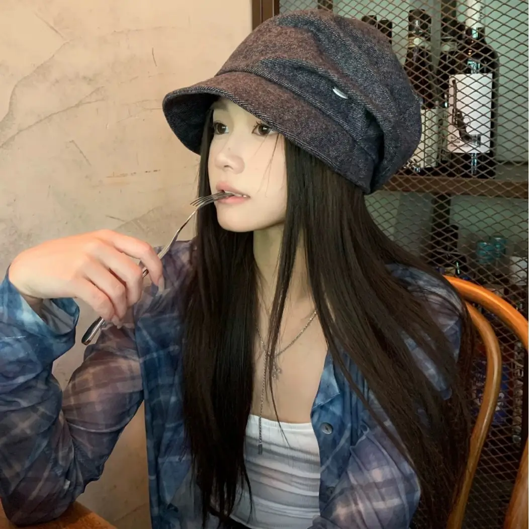 Women Face Slimming High-End Suit Hat for Winter Autumn - Image 5