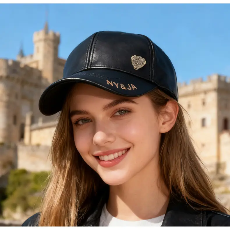Men's Fleece Lined Baseball Cap with Leather Duckbill — feature 16