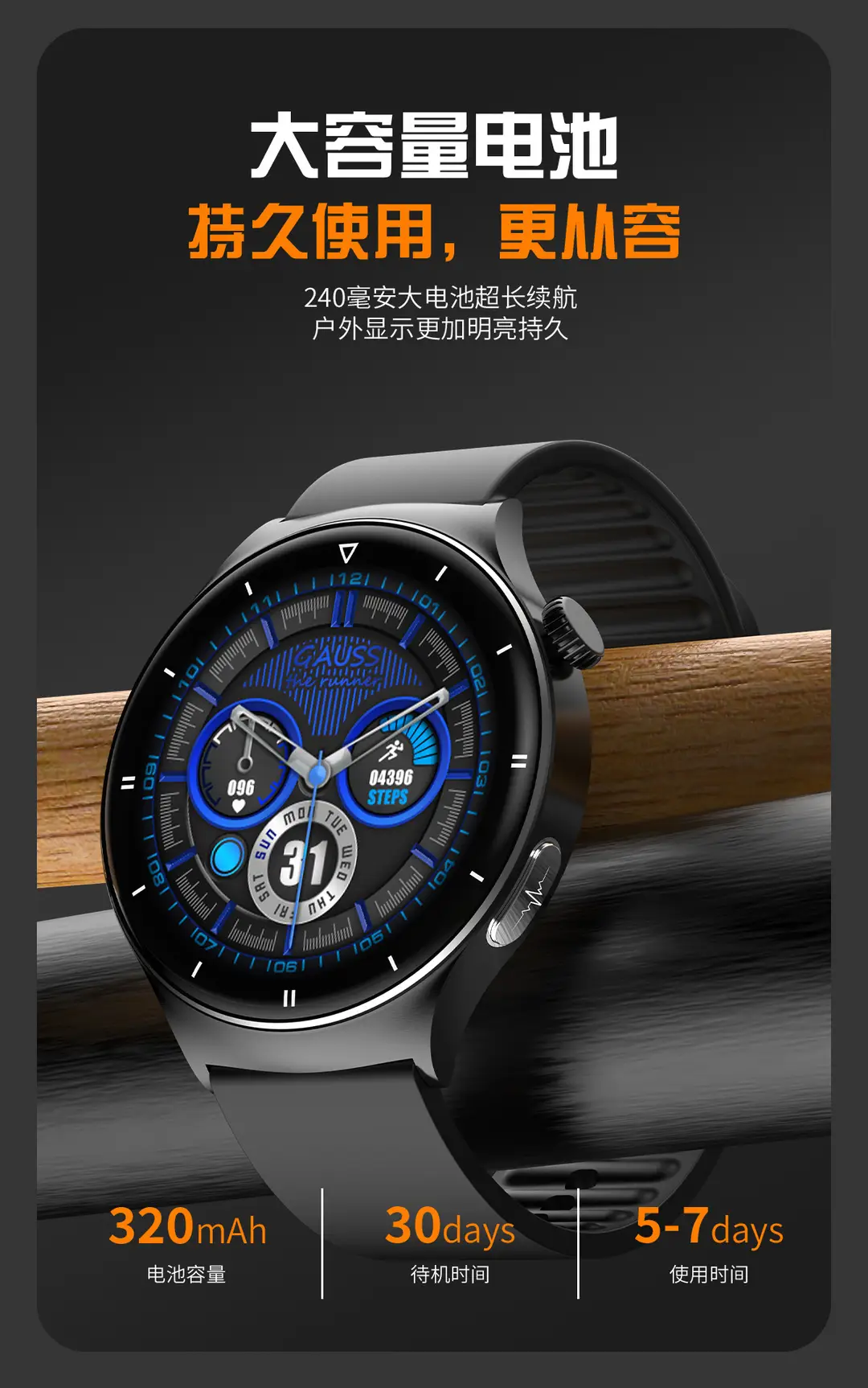 Cross-Border Health Non-Invasive Blood Glucose Measurement Watch Blood Pressure Uric Acid Blood Lipids Nfc Offline Payment Huaqiangbei Smart Watch — feature 11