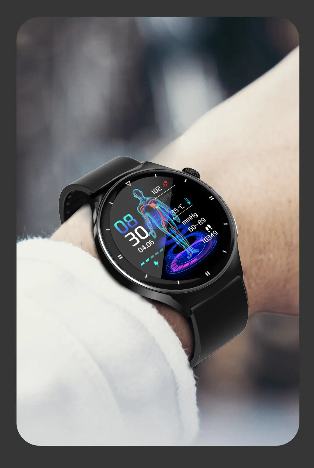 Cross-Border Health Non-Invasive Blood Glucose Measurement Watch Blood Pressure Uric Acid Blood Lipids Nfc Offline Payment Huaqiangbei Smart Watch — feature 16