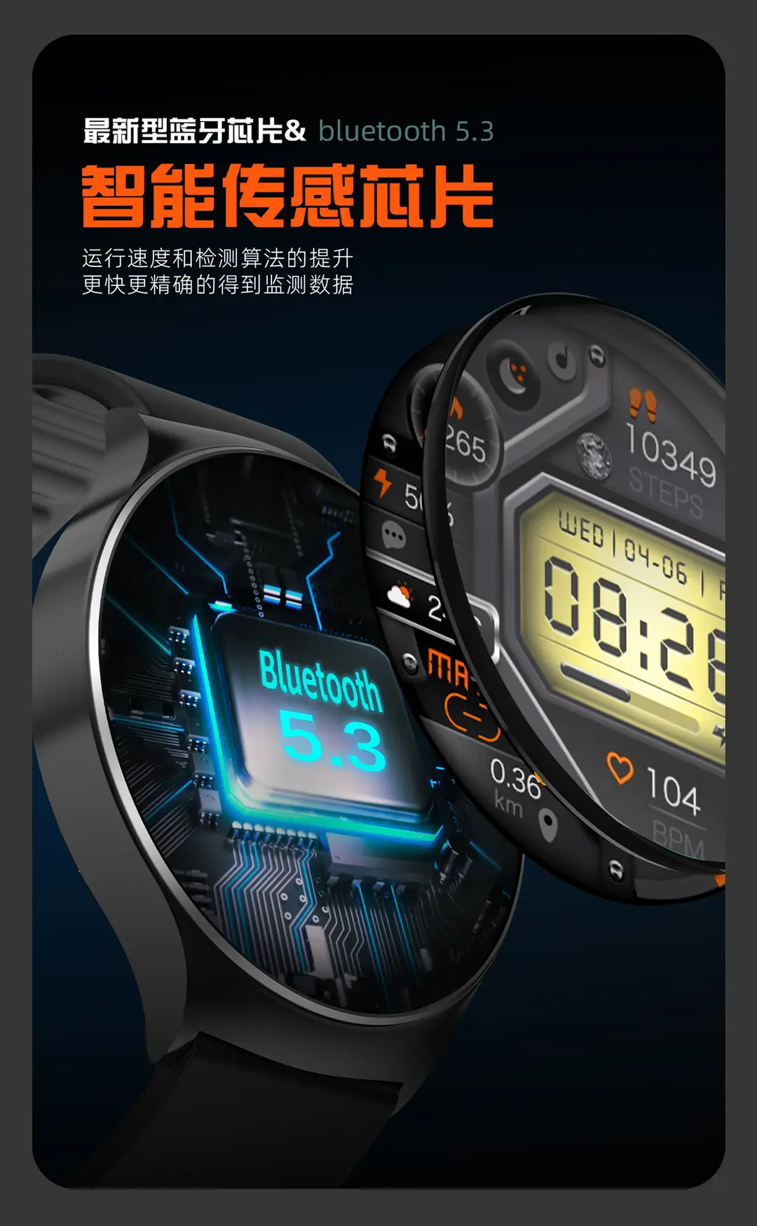 Cross-Border Health Non-Invasive Blood Glucose Measurement Watch Blood Pressure Uric Acid Blood Lipids Nfc Offline Payment Huaqiangbei Smart Watch — feature 8