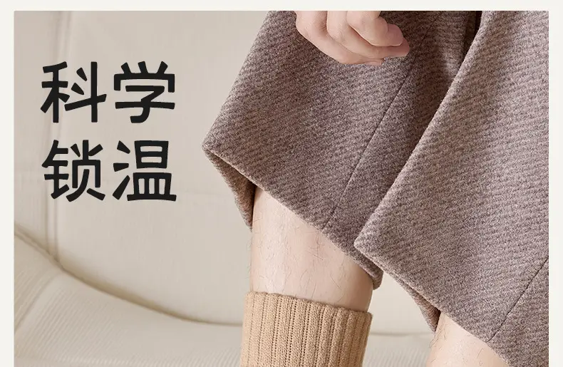 Winter Extra Thick Terry Socks for Men, Super Thick Fleece-Lined Mid-Calf Socks, Autumn and Winter Cold-Resistant Warm Terry Socks from Zhuji Factory — feature 7