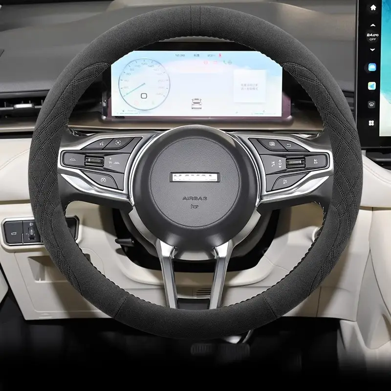 Great Wall Haval H6 Steering Wheel Cover Ultra-Thin Suede Haval Third Generation H6 National Trend Version H6 Modified Decorative Supplies