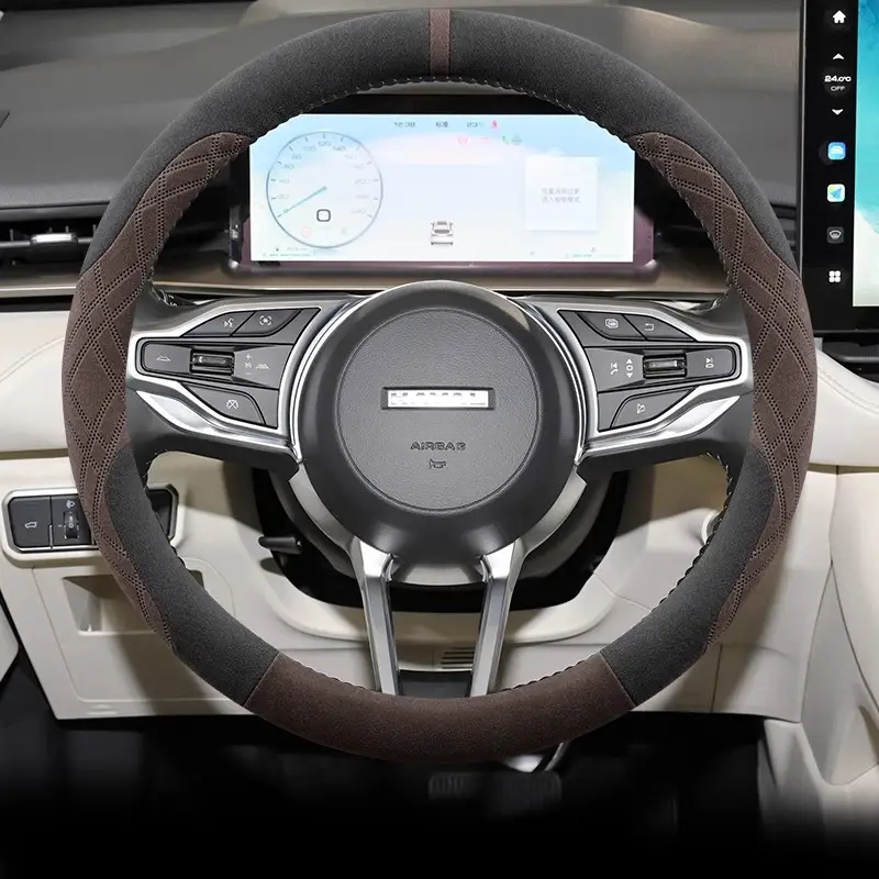 Great Wall Haval H6 Steering Wheel Cover Ultra-Thin Suede Haval Third Generation H6 National Trend Version H6 Modified Decorative Supplies
