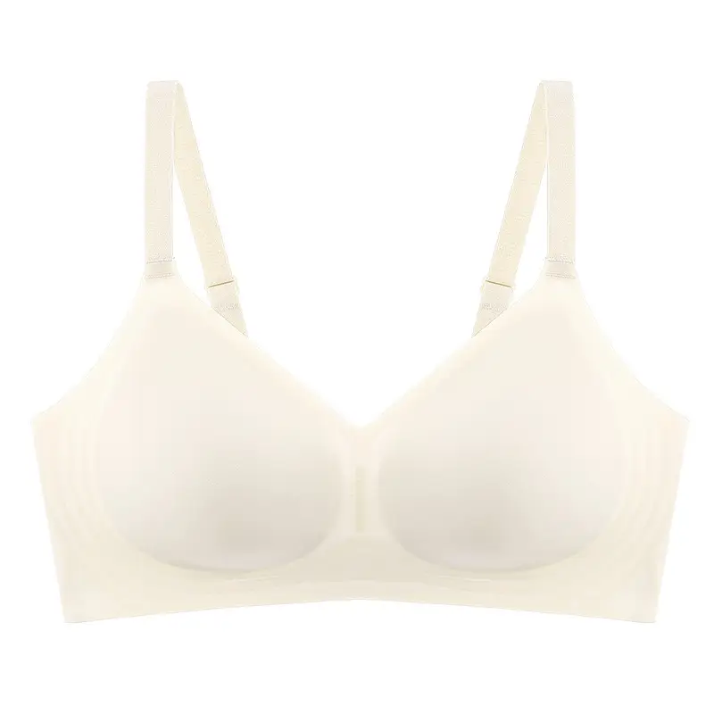 Hot Special Price Summer Seamless Nude Underwear Women's Jelly Soft Support Adjustable Wire-Free Super Soft Thin Bra