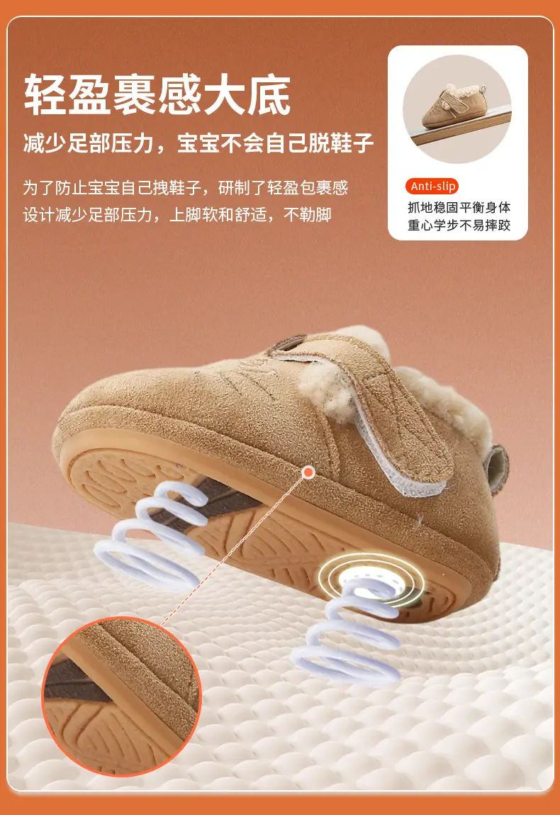 Winter Baby Shoes for Women 0-6-12 Months Soft Sole Fleece-Lined Toddler Shoes — feature 18