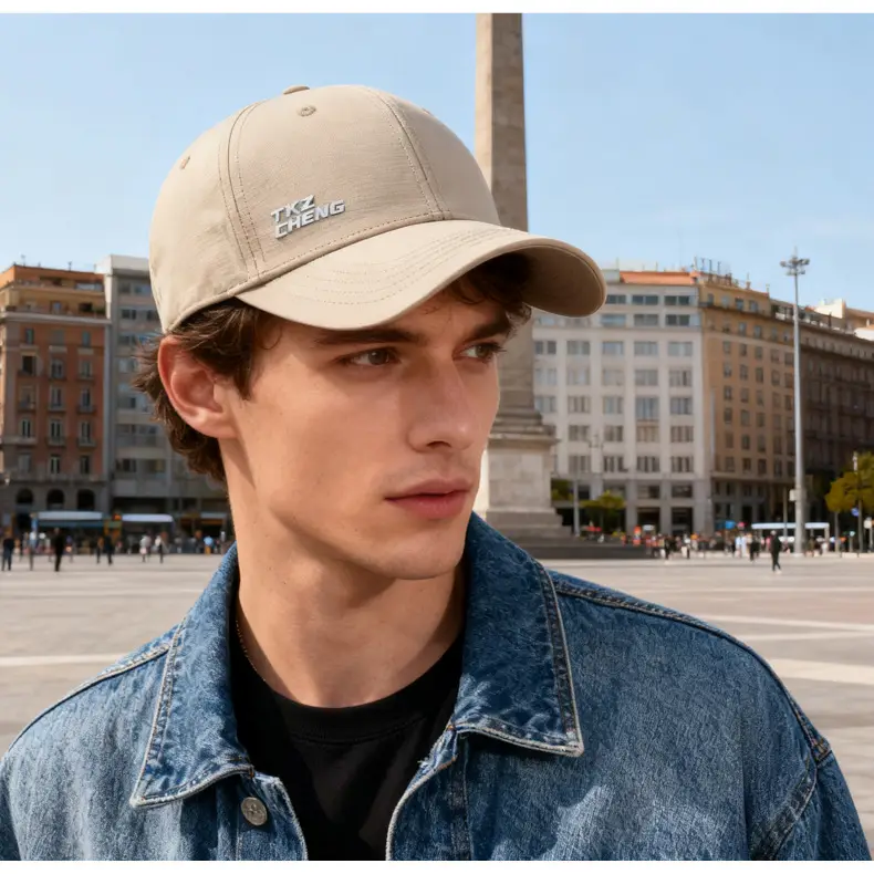 Men's Brown XING CHENG Baseball Cap — feature 14