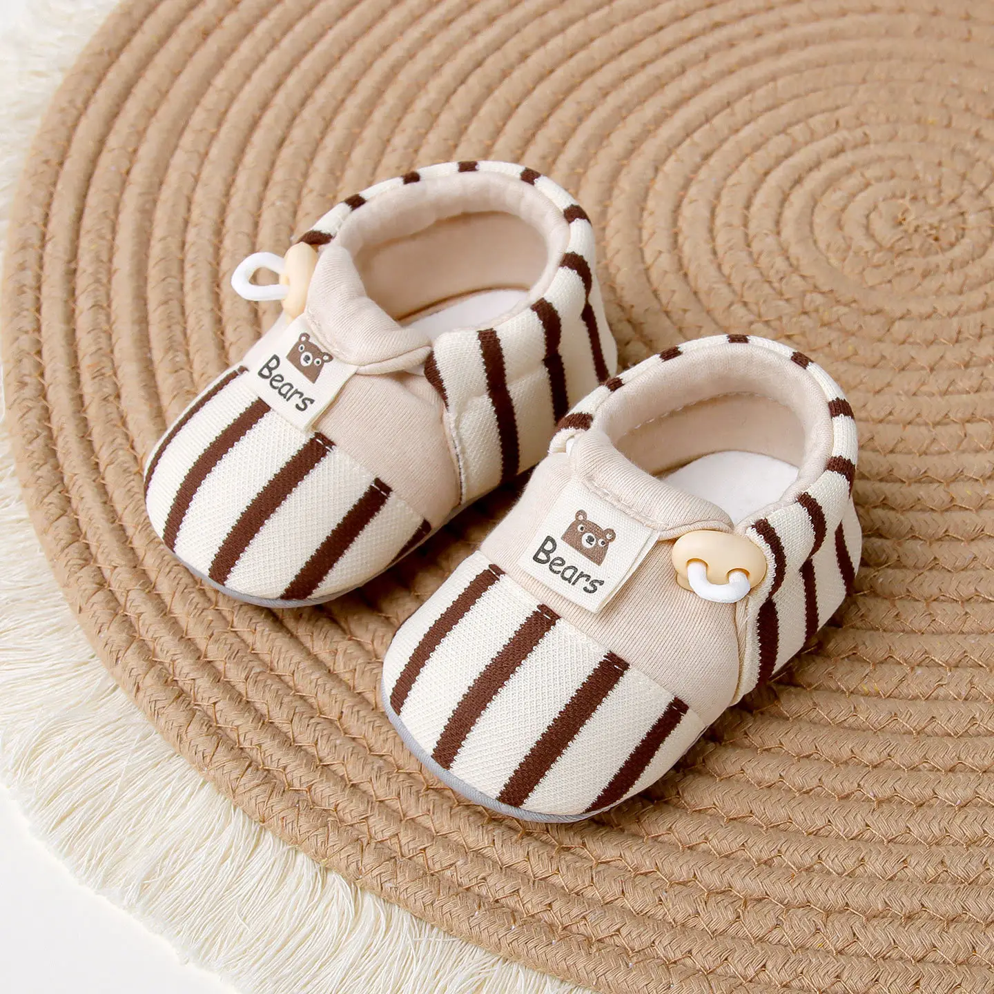 Jingqi Baby Slip-On Shoes for 0-6 Months Non-Slip