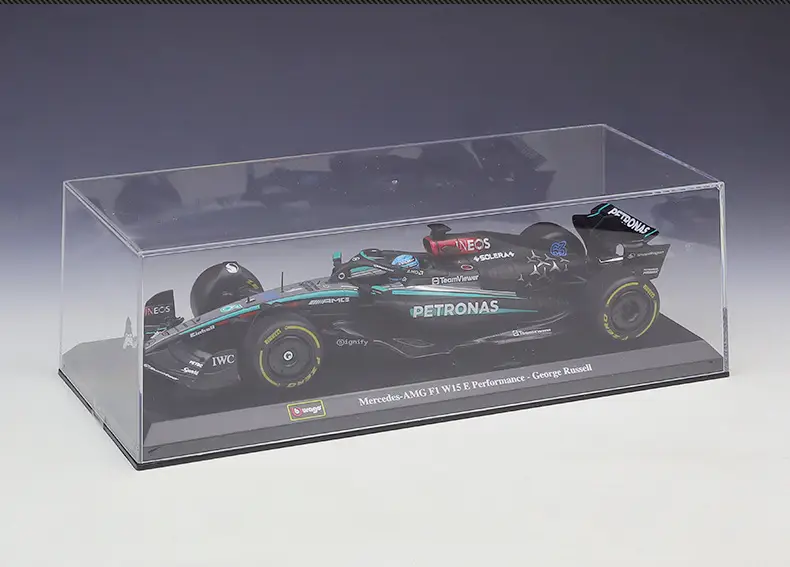 W15E Racing Car 1:24 2024 F1 Mercedes Black Red Bull — feature 10