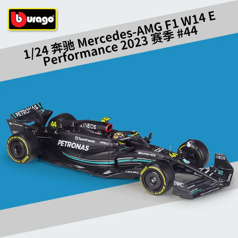 W15E Racing Car 1:24 2024 F1 Mercedes Black Red Bull - Image 14