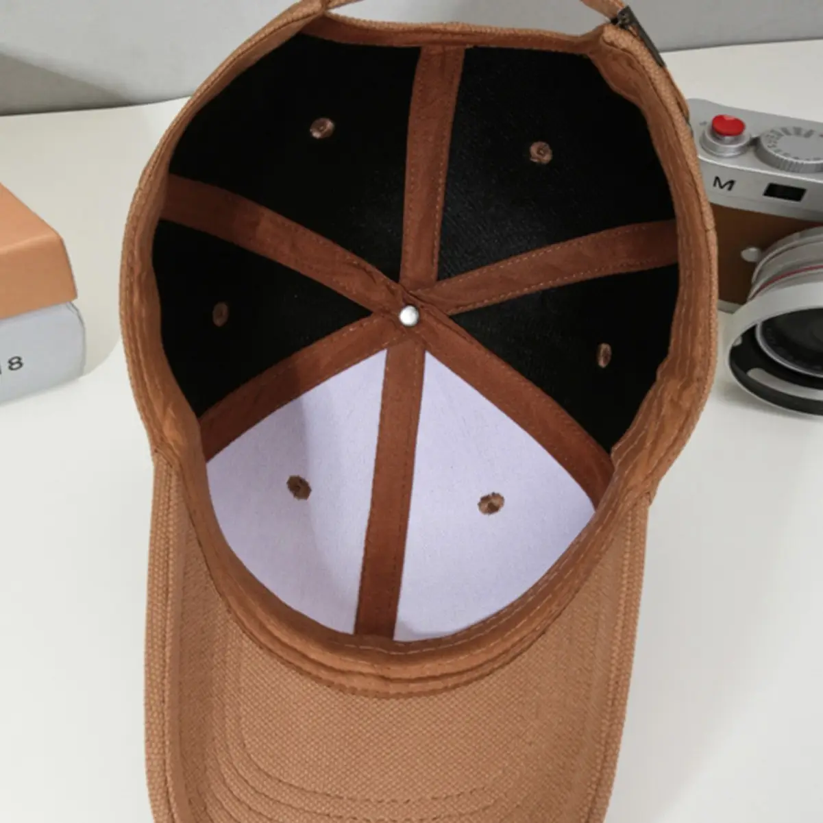 Men's 2025 Baseball Cap Oversized Brown Duckbill Style - Image 13