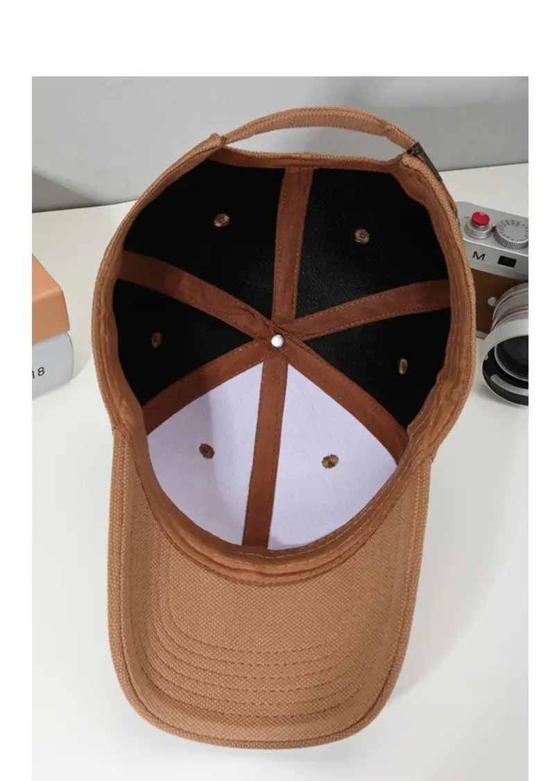 Men's 2025 Baseball Cap Oversized Brown Duckbill Style — feature 11