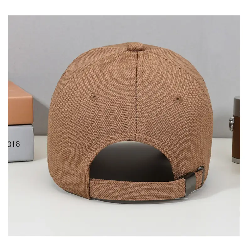 Men's 2025 Baseball Cap Oversized Brown Duckbill Style — feature 9