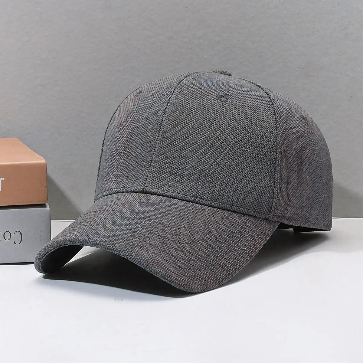 Men's 2025 Baseball Cap Oversized Brown Duckbill Style - Image 2