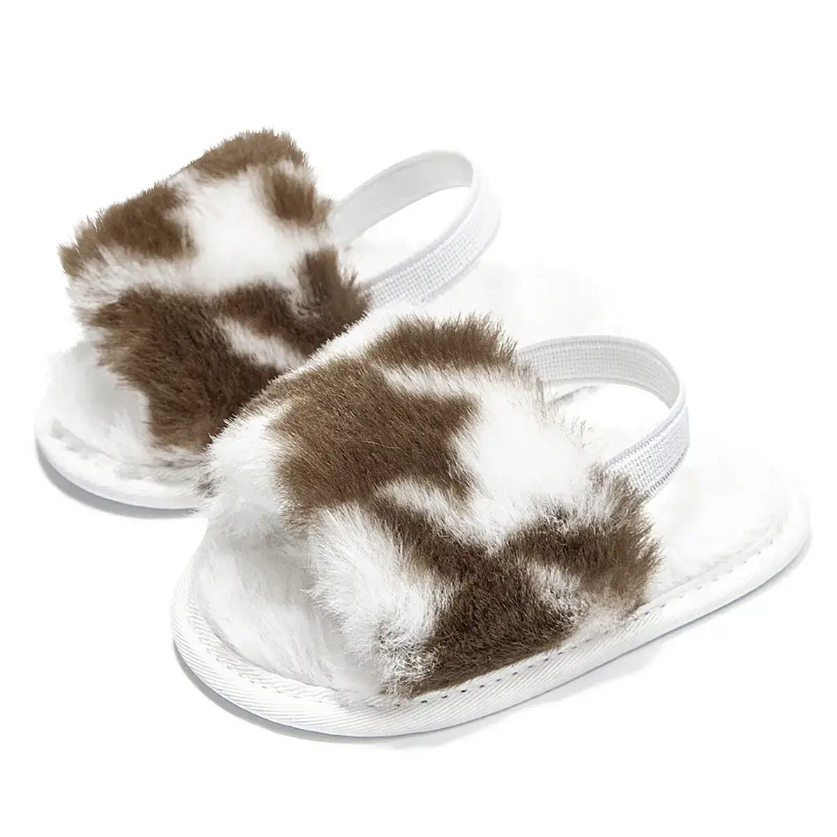Baby Slippers Cartoon Non-Slip Plush 0-1Yr