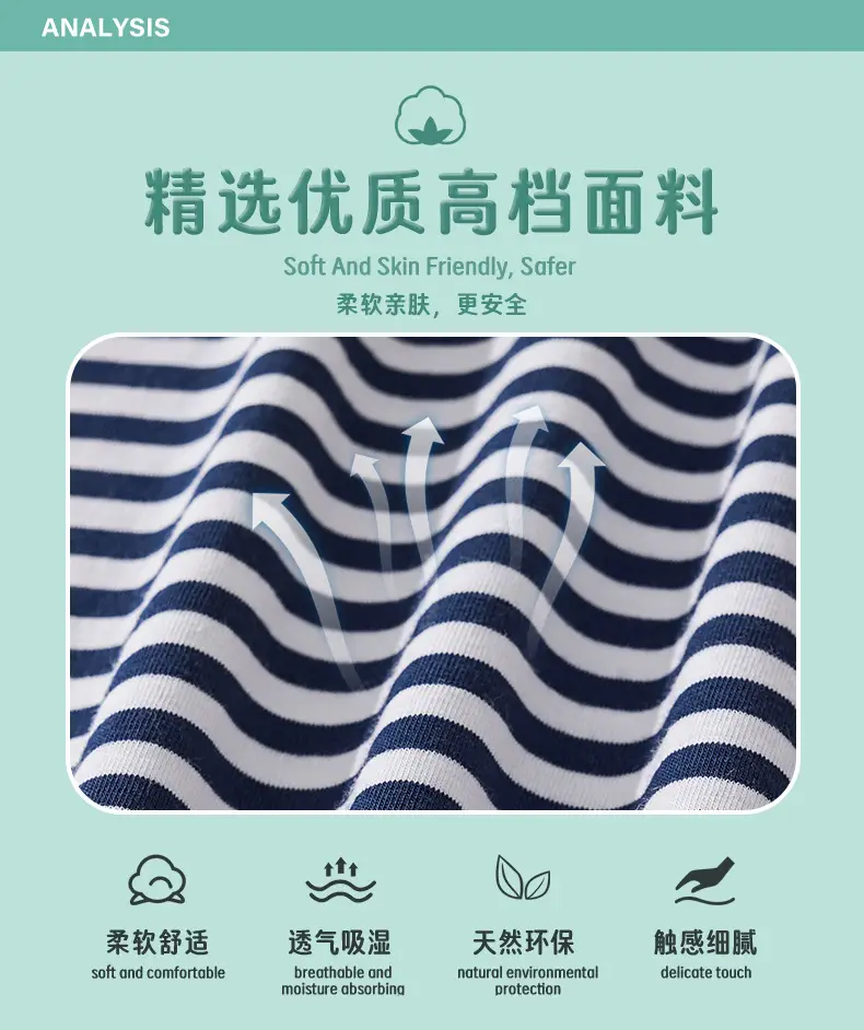 25Yr Old Boys Striped T-Shirt Navy Blue Round Neck — feature 6