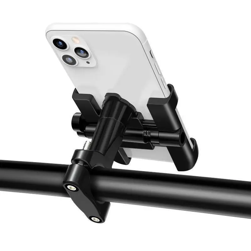 Aluminum Alloy Bicycle Mobile Phone Holder Motorcycle Navigation Road Mountain Riding Electric Vehicle Takeaway Mobile Phone Holder