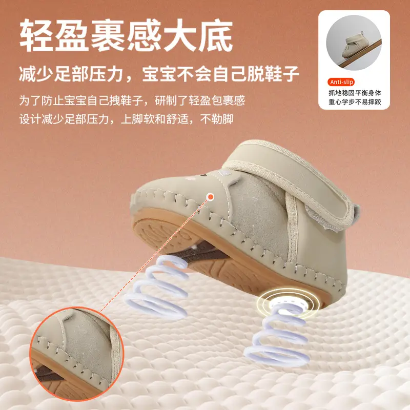 Winter Baby Snow Boots 6-12M Fleece Lined Soft Sole