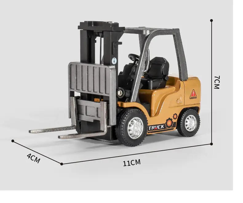 Mini Remote Control Forklift Crane Alloy 1:64 Wireless Bluetooth Engineering Vehicle Toy with Lifting Function Ai Toy — feature 11