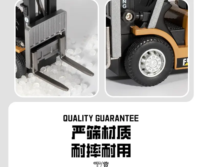 Mini Remote Control Forklift Crane Alloy 1:64 Wireless Bluetooth Engineering Vehicle Toy with Lifting Function Ai Toy — feature 8