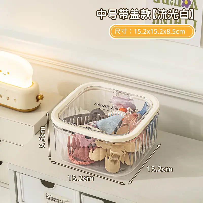 Children's Hair Accessories Storage Box Little Girl's Hair Rope Rubber Band Jewelry Box Hairpin Hairpin Headwear Large Capacity Jewelry Box