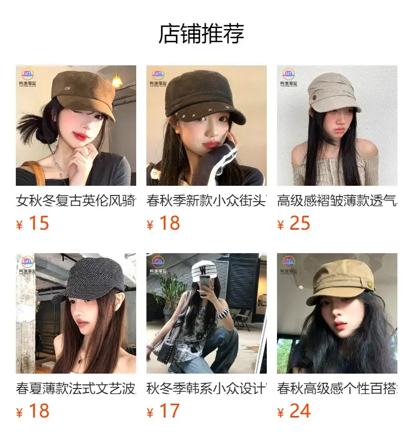 Women British Retro Hat Baseball Cap Small Face Look Large Head — feature 1