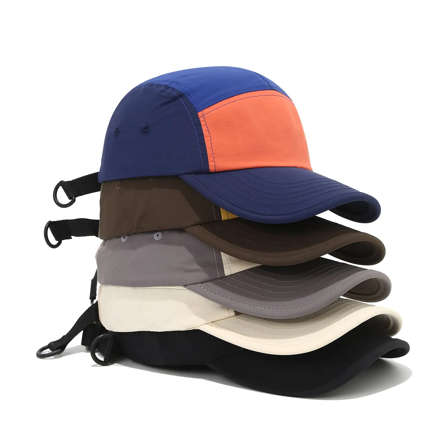 Women Summer Color-Blocking Baseball Cap Waterproof Peaked Hat - Image 7