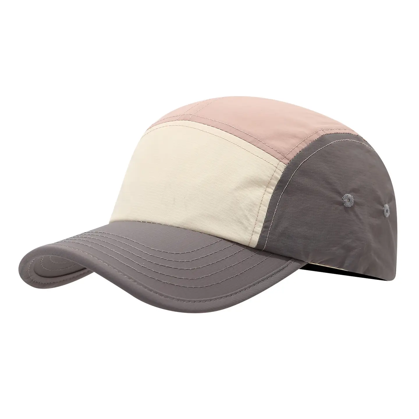 Women Summer Color-Blocking Baseball Cap Waterproof Peaked Hat - Image 2