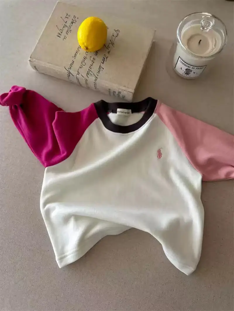 Children's Australian Velvet Long Sleeve Striped T-Shirt Set