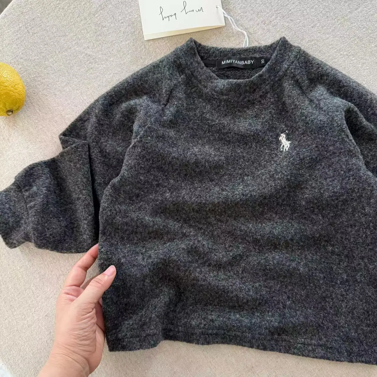 Children's Australian Velvet Long Sleeve Striped T-Shirt Set