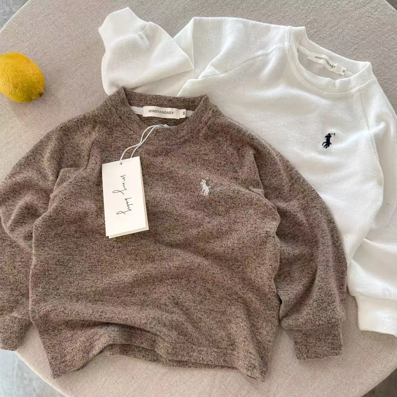 Children's Australian Velvet Long Sleeve Striped T-Shirt Set