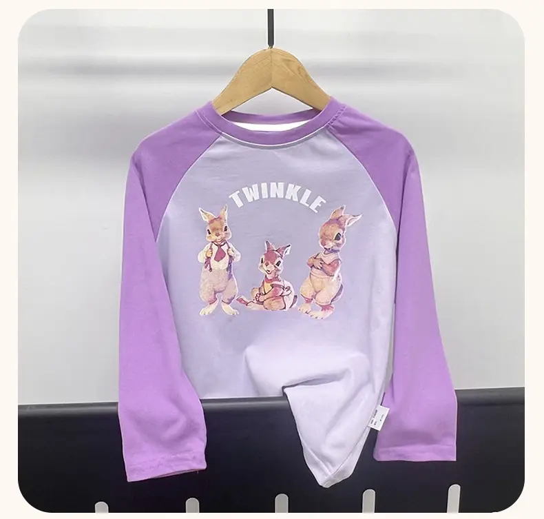 26 Spring Boys Long Sleeve T-Shirt White Black Cartoon Print — feature 38
