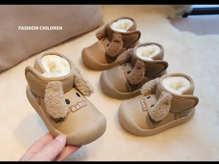Baby Fleece Lined Snow Boots Warm Winter Kids Shoes — feature 11