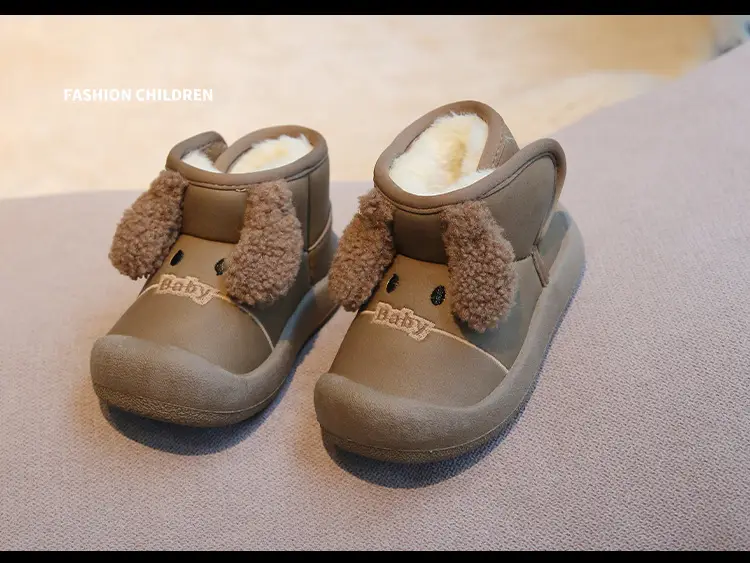 Baby Fleece Lined Snow Boots Warm Winter Kids Shoes — feature 12