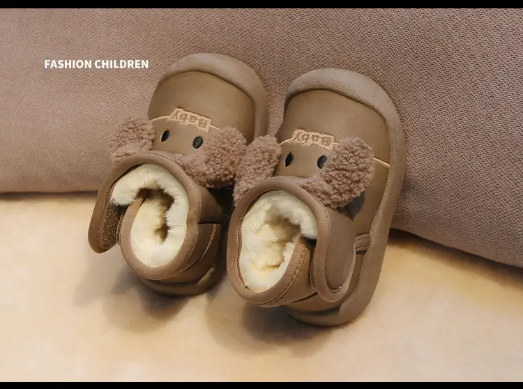 Baby Fleece Lined Snow Boots Warm Winter Kids Shoes — feature 13