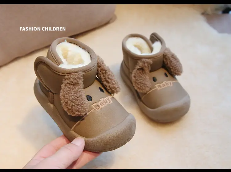 Baby Fleece Lined Snow Boots Warm Winter Kids Shoes — feature 15