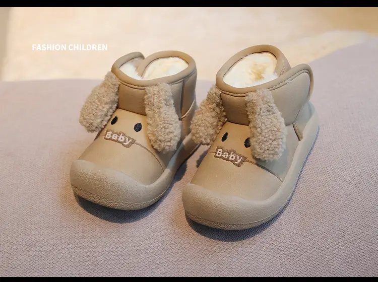 Baby Fleece Lined Snow Boots Warm Winter Kids Shoes — feature 16
