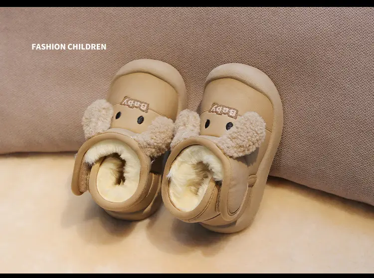 Baby Fleece Lined Snow Boots Warm Winter Kids Shoes — feature 17