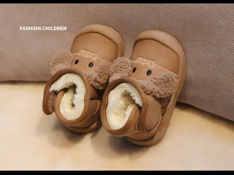 Baby Fleece Lined Snow Boots Warm Winter Kids Shoes — feature 21