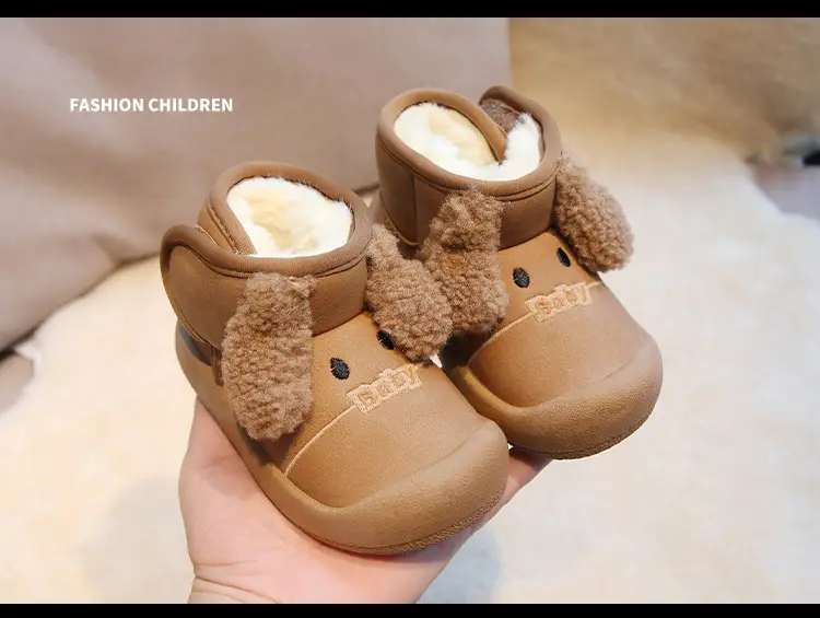 Baby Fleece Lined Snow Boots Warm Winter Kids Shoes — feature 22
