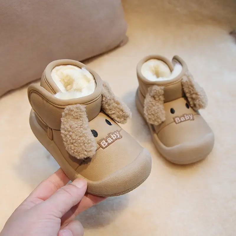 Baby Fleece Lined Snow Boots Warm Winter Kids Shoes