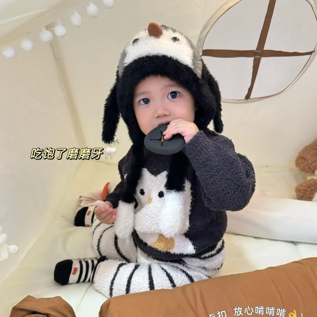 Children's Hats, Winter Hats, Penguin Hats, Thickened Warm Windproof Ear Protection Hats for Boys and Girls, Lei Feng Hats, New Spring and Summer Styles — feature 8
