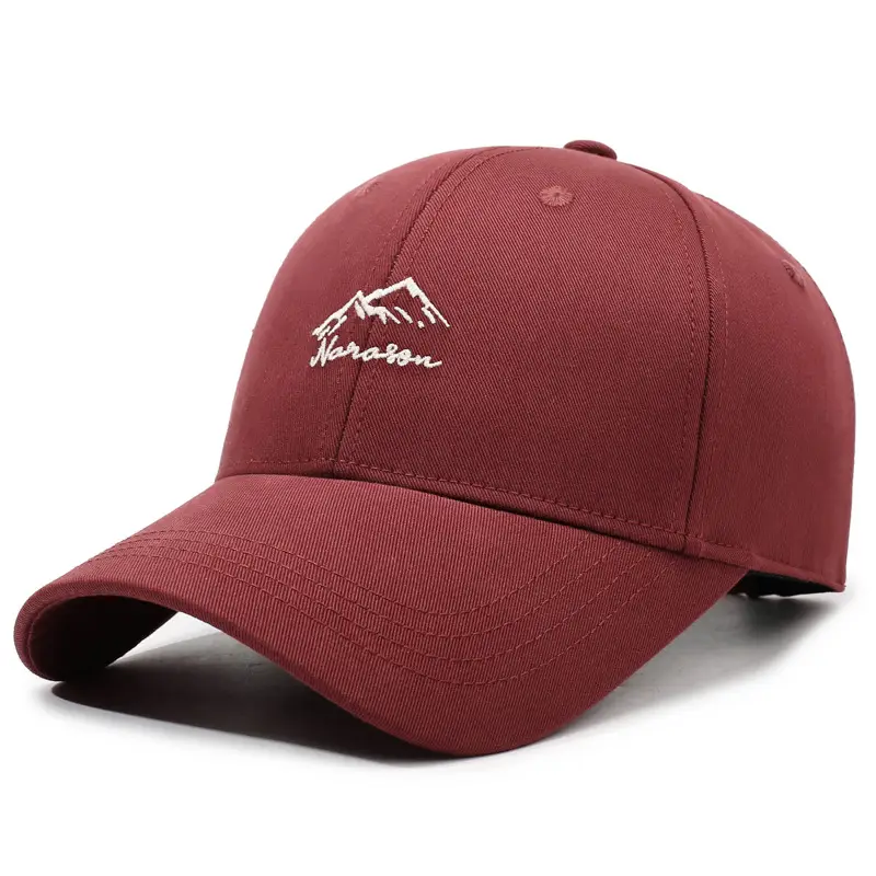 Men Mountain Embroidered Beige Baseball Cap - Image 3