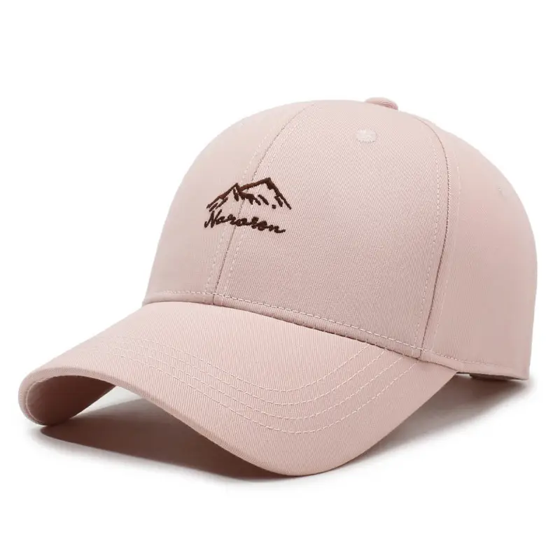 Men Mountain Embroidered Beige Baseball Cap - Image 4