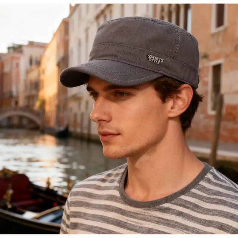 Men Sunshade Baseball Cap with Back Closure & Cap — feature 15