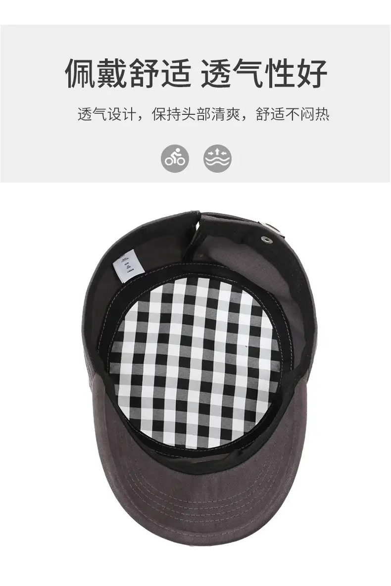 Men Sunshade Baseball Cap with Back Closure & Cap — feature 5