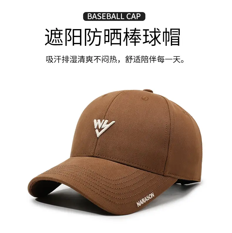 Gray Embroidered Baseball Cap for Men Women — feature 1