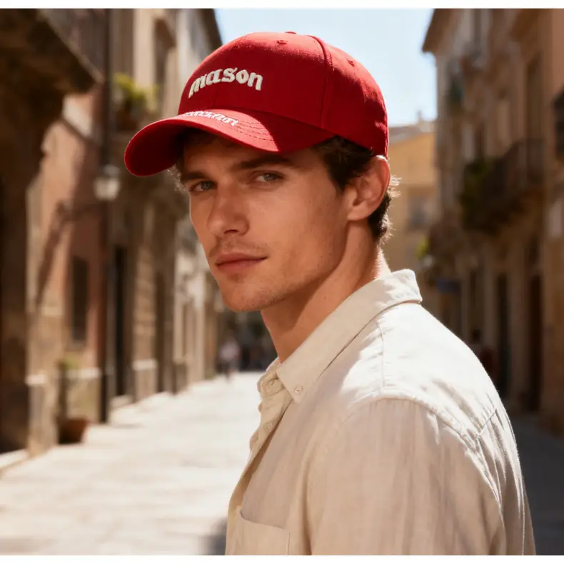 Women Maroon Letter Embroidered Baseball Cap — feature 16