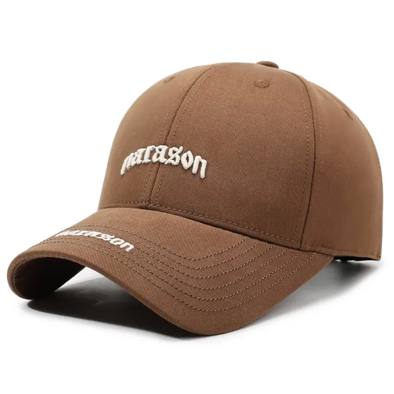 Women Maroon Letter Embroidered Baseball Cap - Image 4