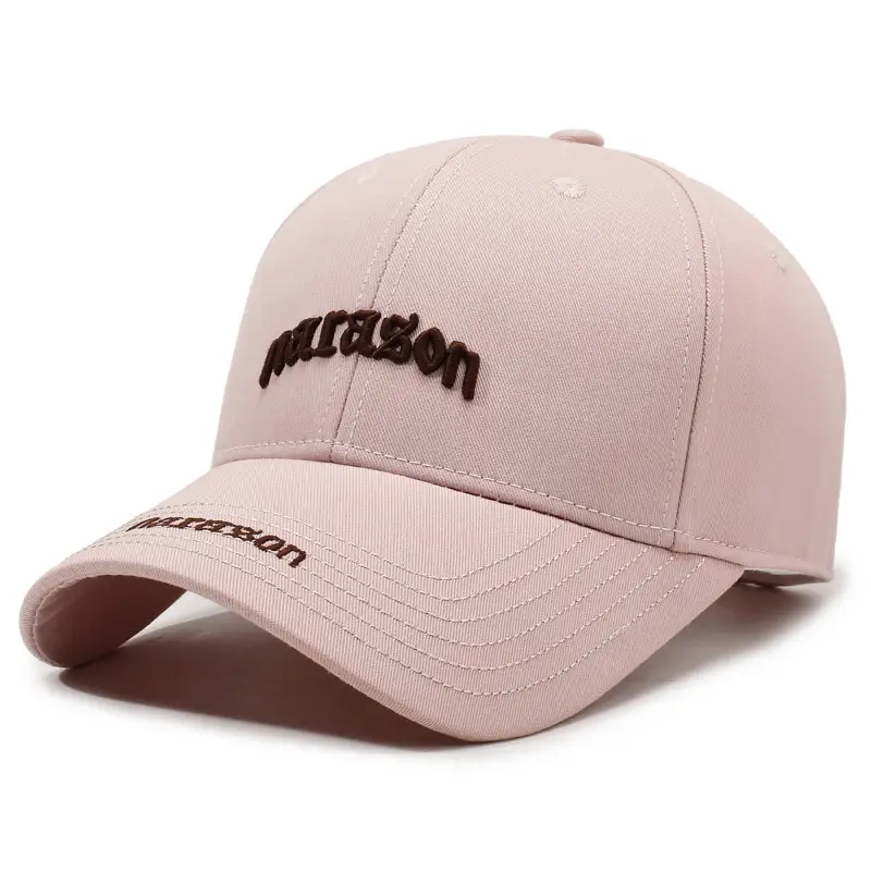 Women Maroon Letter Embroidered Baseball Cap - Image 5